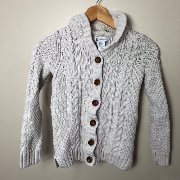 willow blossom Other - Willow blossom white hooded knit sweater size 7